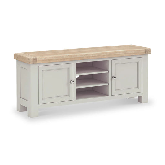 Salcombe 140cm TV Unit - Stone Grey - Blythe Living
