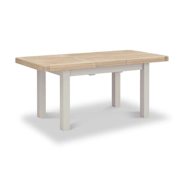 Salcombe Small Extending Dining Table - Stone Grey - Blythe Living