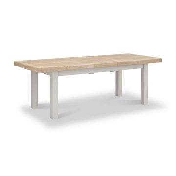 Salcombe Large Extending Dining Table - Stone Grey - Blythe Living