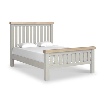 Salcombe Slatted Bed Frame - Stone Grey