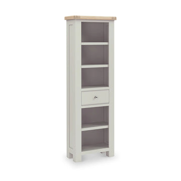 Salcombe Slim Bookcase - Stone Grey