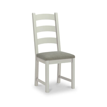 Salcombe Ladder Back Dining Chair - Stone Grey/Grey - Blythe Living