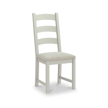 Salcombe Ladder Back Dining Chair - Stone Grey/Beige - Blythe Living