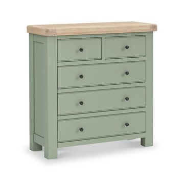 Salcombe 2 Over 3 Chest of Drawers - Sage