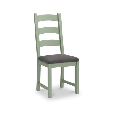 Salcombe Ladder Back Dining Chair - Sage/Charcoal - Blythe Living