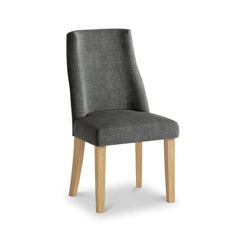 Cara Oak Charcoal Dining Chair - Blythe Living