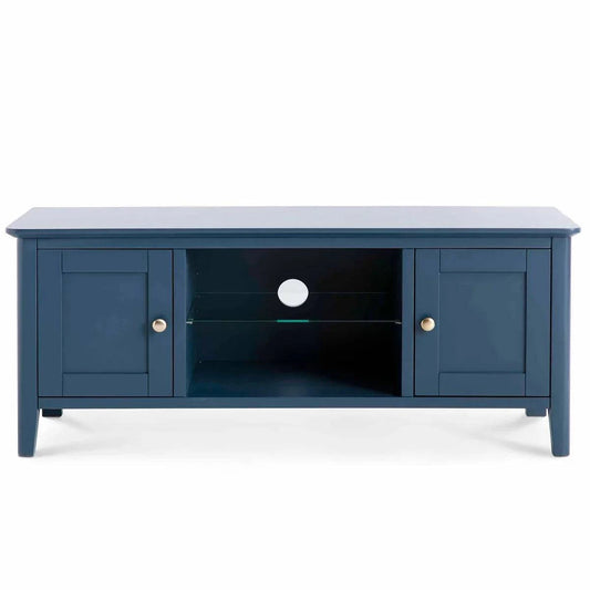 Harrogate Blue 120cm Large TV Stand - Blythe Living