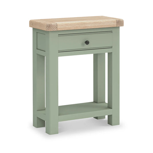 Salcombe Painted Oak Sage Green Telephone Table
