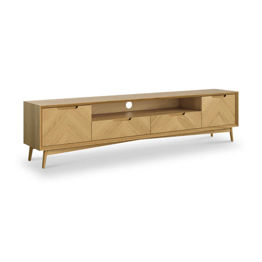 Valencia Oak 210cm Wide TV Unit