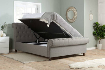 Castello Side Ottoman Grey - Blythe Living