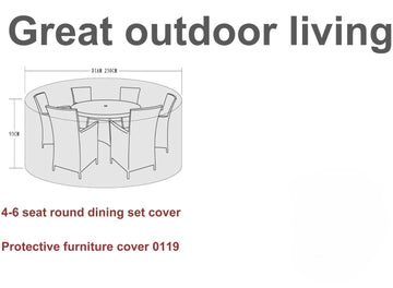 FURNITURE COVER - 4-6 seater dining - Blythe Living