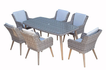 Danielle 6 Seat Dining Set - Blythe Living