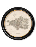 c.1806 County Maps of England - Round - Blythe Living