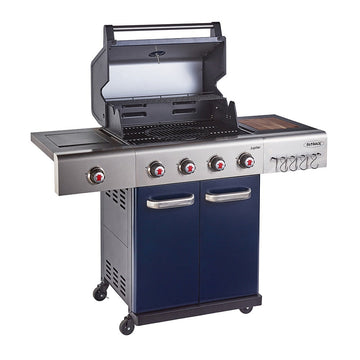 Jupiter 4 Burner Hybrid with Chopping Board – Blue - Blythe Living
