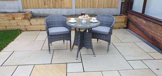 Emily 2 Seat Bistro Set with Stacking Chairs - Blythe Living