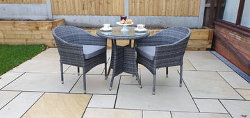 Emily 2 Seat Bistro Set with Stacking Chairs - Blythe Living