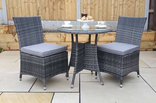 Emily 2 Seat Bistro Set with Armless Chairs - Blythe Living