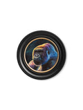 Gorilla Print 'Power' by Amy Ansell - Oxford Round Frame - Blythe Living