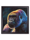Gorilla Print 'Power' by Amy Ansell - Black Square Frame - Blythe Living