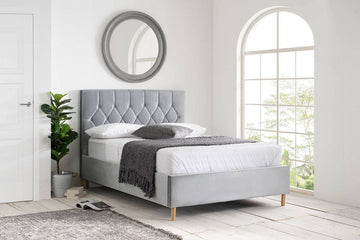 Loxley Ottoman Bed Grey - Blythe Living