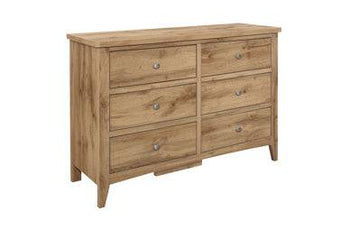 HAMPSTEAD 6 DRAWER CHEST OAK - Blythe Living