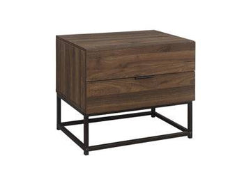 Houston 2 Drawer Bedside Walnut - Blythe Living
