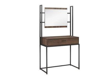 HOUSTON DRESSING TABLE & MIRROR WALNUT - Blythe Living