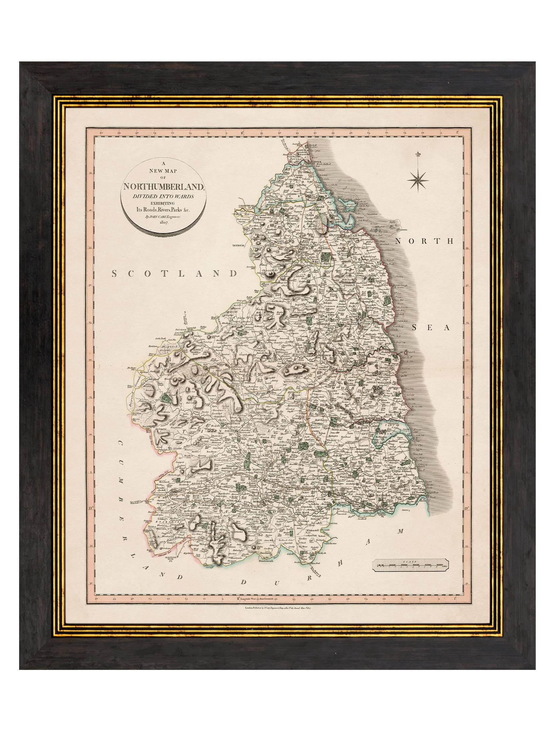 c.1806 County Maps of England - Blythe Living