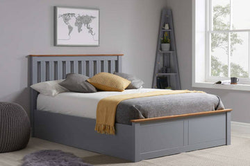 Phoenix Ottoman Bed Stone Grey - Blythe Living