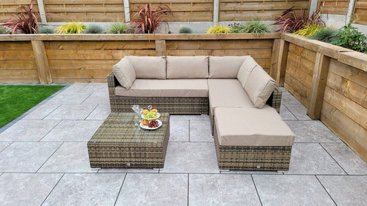 Savannah Corner Sofa in Nature/Brown - Blythe Living