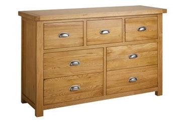 WOBURN 4+3 CHEST OAK/OAK VENEERS - Blythe Living