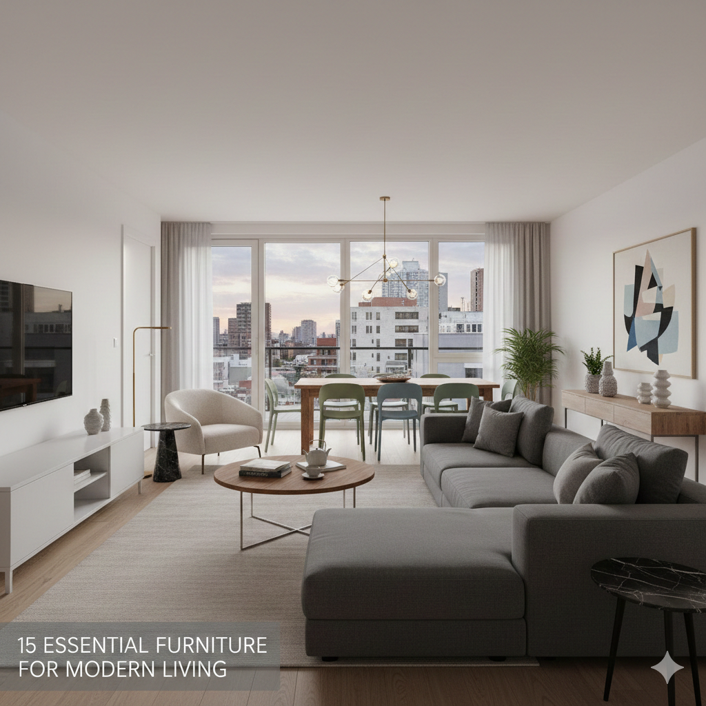 15 Essential Furniture for Modern Living - New Home Furniture Checklis