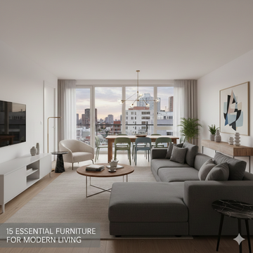 15 Essential Furniture for Modern Living - New Home Furniture Checklist