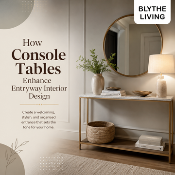 Elegant console table enhancing a modern entryway