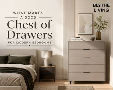 Modern chest of drawers in a contemporary bedroom