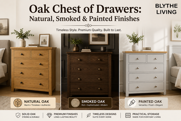 Oak drawer finishes comparison