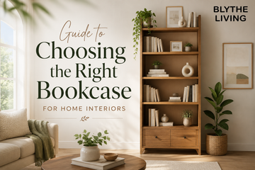 Scandinavian reading nook with bookcase