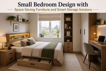 Small Bedroom Design with Space-Saving Furniture 