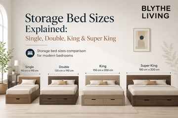 Storage bed sizes comparison for modern bedrooms