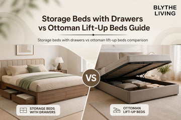 Storage beds with drawers vs ottoman lift-up beds comparison