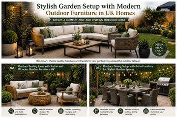 Stylish Garden Setup with Modern Outdoor Furniture in UK Homes