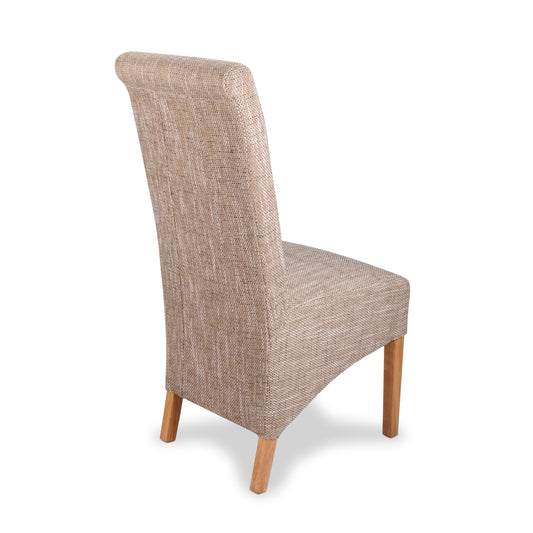 Krista Tweed Oatmeal Dining Chair - Blythe Living