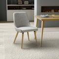 Capri Flax Effect Grey Weave Dining Chair - Blythe Living