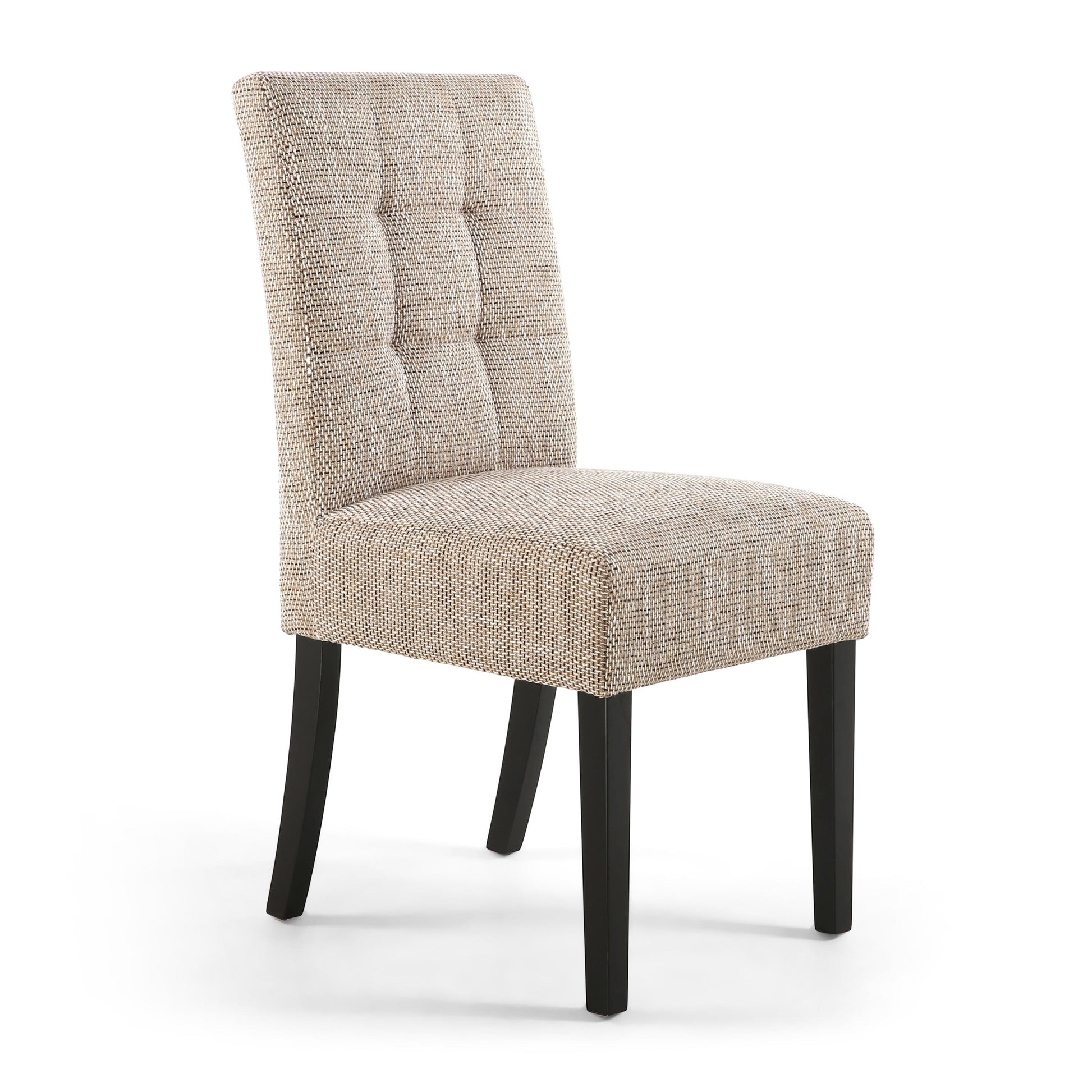 Moseley Tweed Oatmeal in Black Legs - Blythe Living