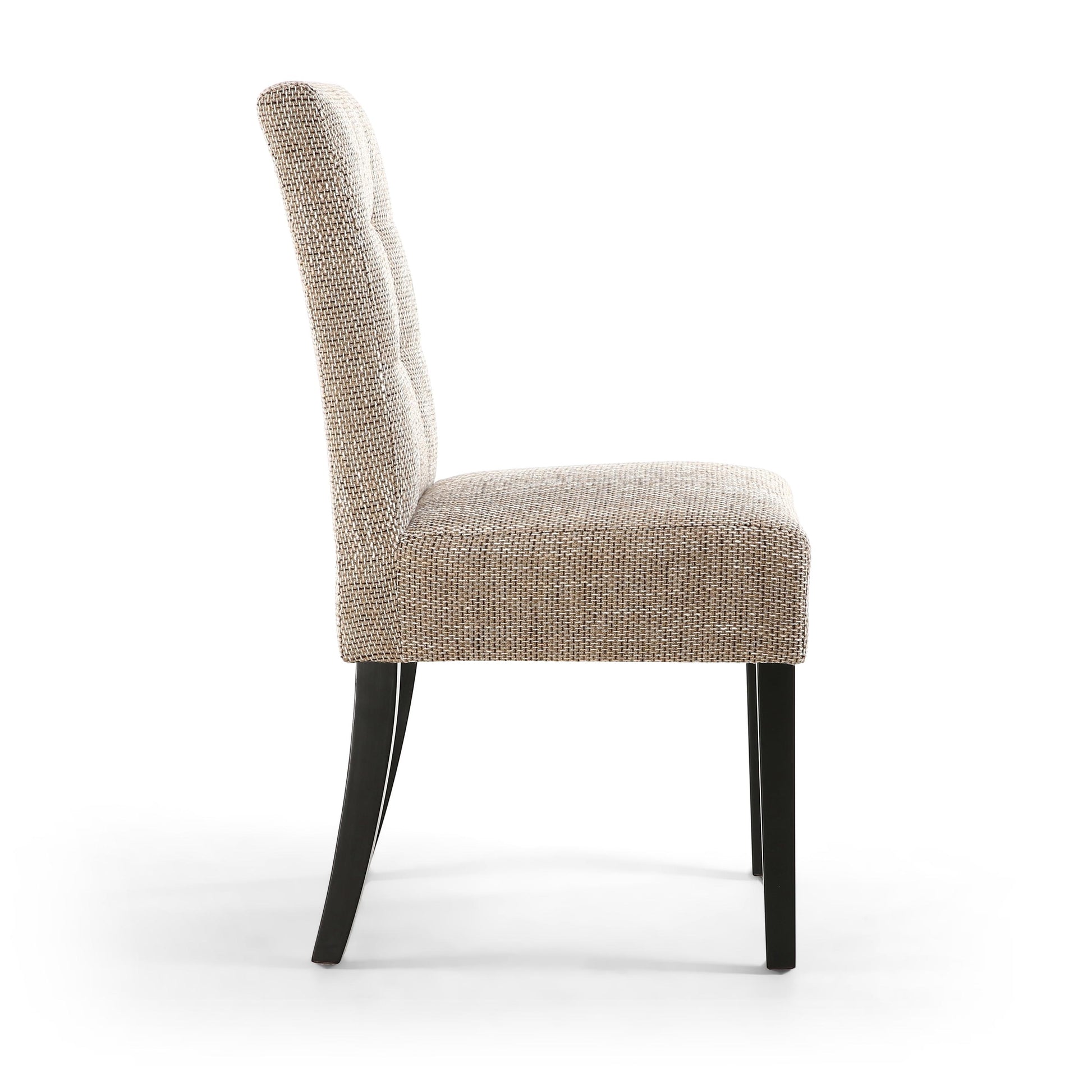 Moseley Tweed Oatmeal in Black Legs - Blythe Living
