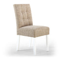 Moseley Tweed Oatmeal in White Legs - Blythe Living