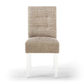 Moseley Tweed Oatmeal in White Legs - Blythe Living