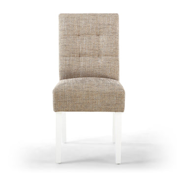 Moseley Tweed Oatmeal in White Legs - Blythe Living