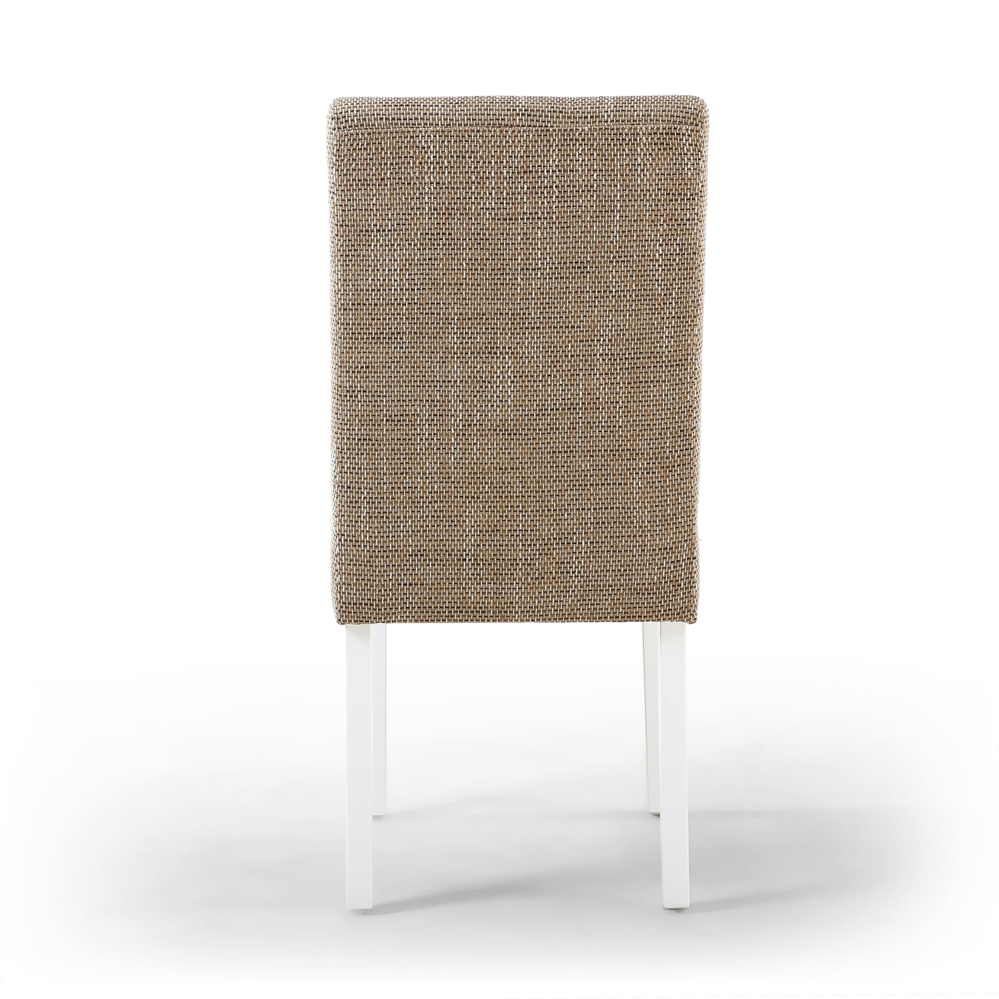 Moseley Tweed Oatmeal in White Legs - Blythe Living