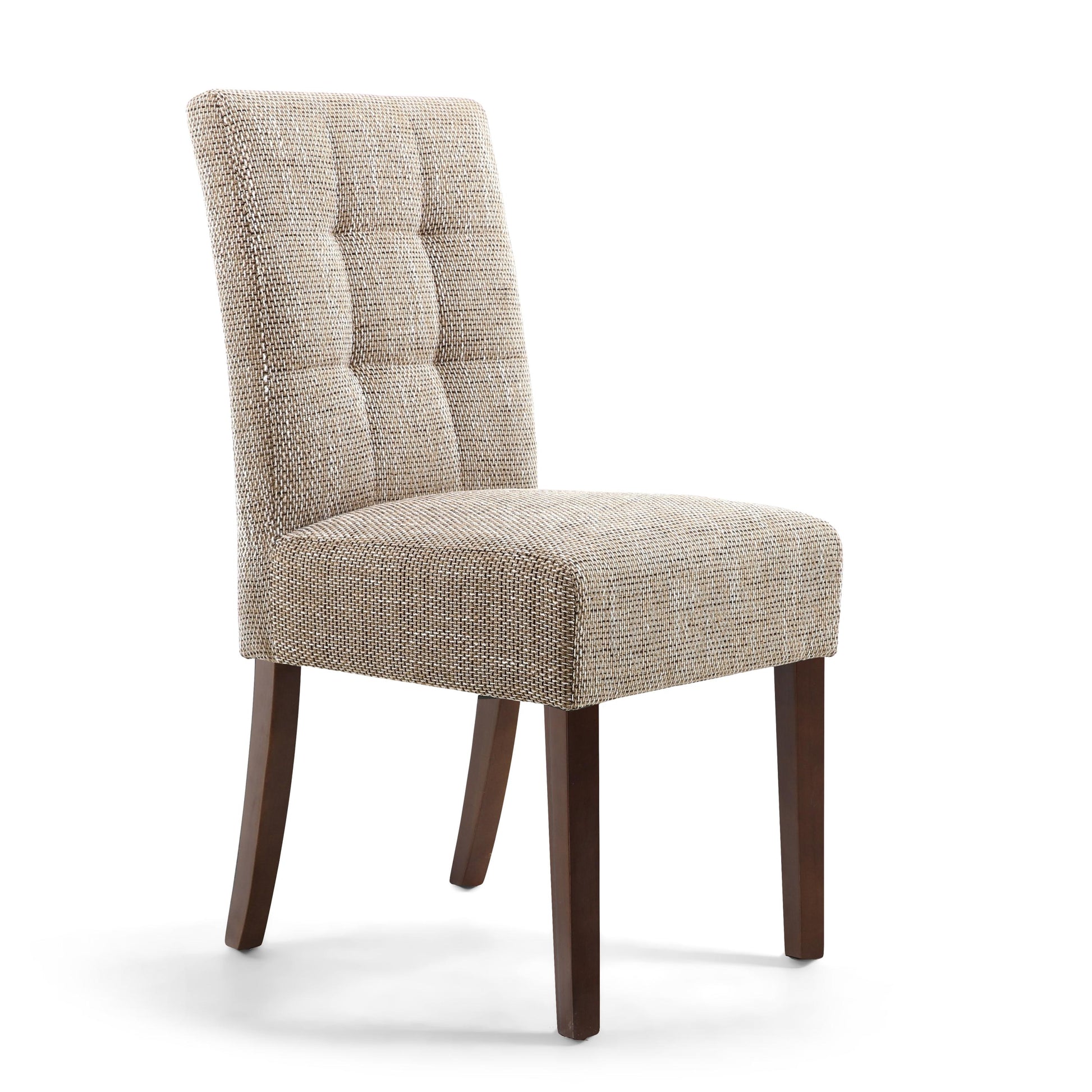 Moseley Tweed Oatmeal in Walnut Legs - Blythe Living